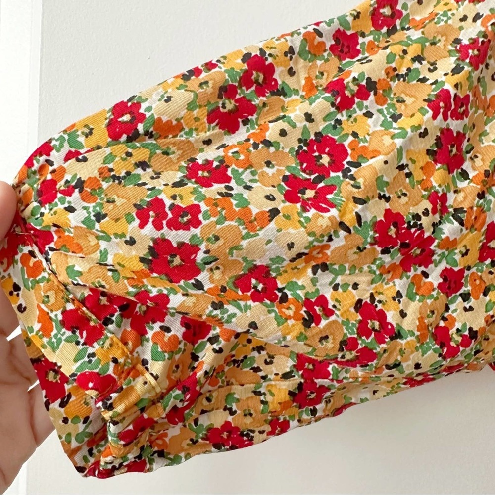 Faithfull the Brand Yellow Floral Midi Dress - Picture 9 of 12